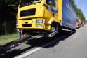 LKW in Boeschung A 3 Rich Frankfurt Hoehe Roesrath Lohmar P270